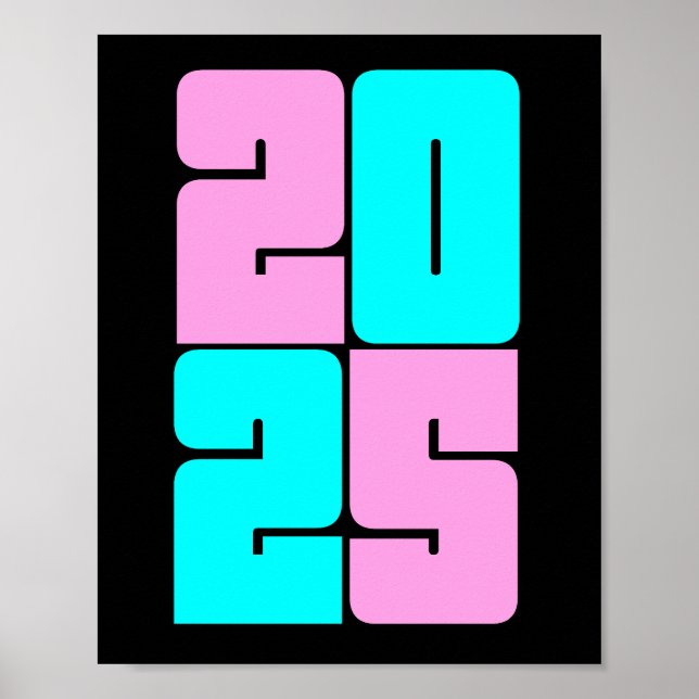 Poster Feliz Ano Novo 2025 (Frente)