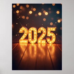 Poster Feliz ano novo 2025