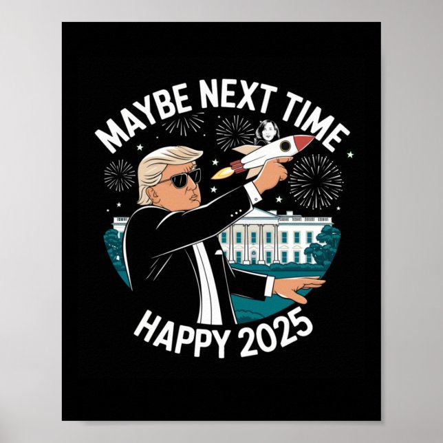 Poster Feliz ano novo 2025 Bons Tempos (Frente)
