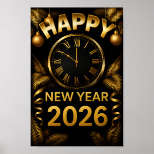 Poster feliz ano novo 2026
