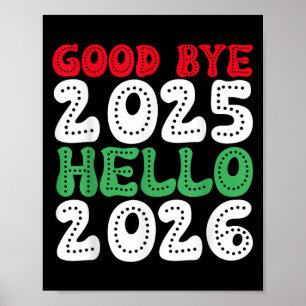 Poster Feliz ano novo 2026 Adeus 2025 Olá 2026 _1