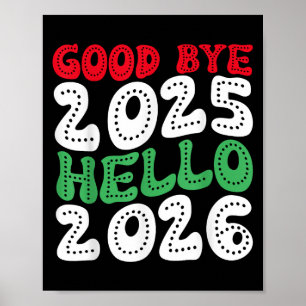 Poster Feliz ano novo 2026 Adeus 2025 Olá 2026 _2