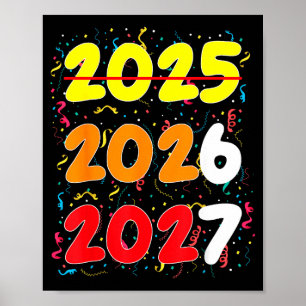 Poster Feliz Ano Novo 2026 Chegando Em Breve 2027 Engraça