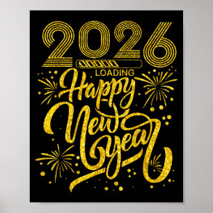 Poster Feliz Ano Novo 2026 Festa Engraçada de Ano Novo pa