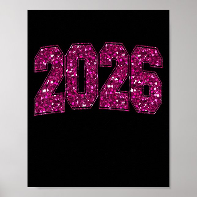 Poster Feliz ano novo 2026 Fireworks Party Eve Family Xma (Frente)