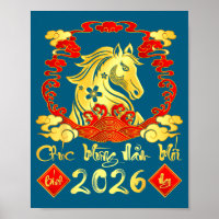 Feliz Ano Novo 2026 Tet Ano Novo Lunar Vietnamita