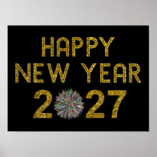 Poster Feliz Ano Novo 2027