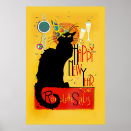Póster Feliz ano novo Chat Noir
