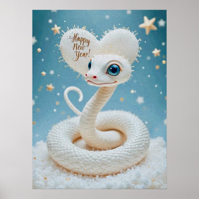 Poster Feliz ano novo do Cobra (Frente)