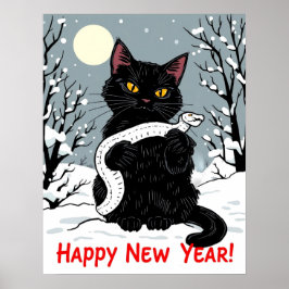 Poster Feliz ano novo do Cobra