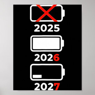 Poster Feliz Ano Novo Engraçado 2026 2027 67 Meme Seis Se