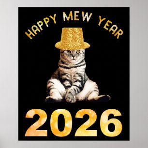 Poster Feliz Ano Novo Mew 2026