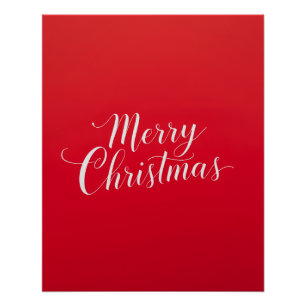 Póster Feliz Ano Novo Natal Alegre Temporada de Férias