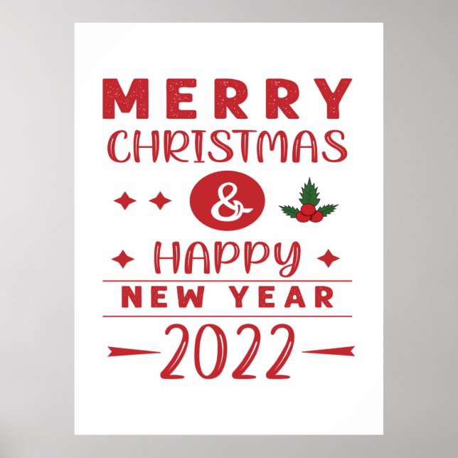 Poster Feliz ano novo Xmas 2022 (Frente)