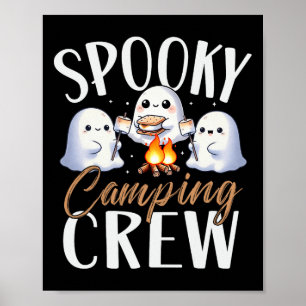 Poster Feliz Ataque Spooky Tripulante Halloween Campfire