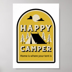 Poster Feliz Camper - Em casa, onde está o seu tenente