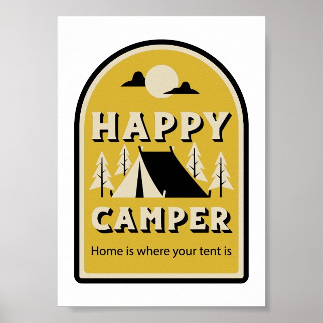 Poster Feliz Camper - Em casa, onde está o seu tenente (Frente)