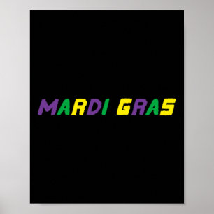 Poster Feliz Carnaval Gras Louisiana Carnaval Nova Orlean