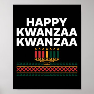 Poster Feliz Celebração de Kwanzaa