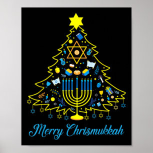 Poster Feliz Chrismukkah Feliz Natal Hanukkah