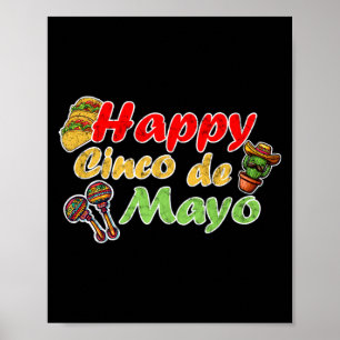 Poster Feliz cinco de maio engraçado celebração México