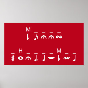 Poster Feliz Criptograma de Natal