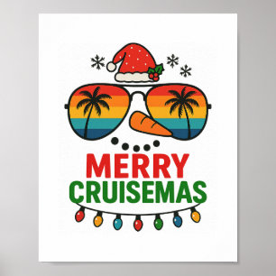 Poster Feliz Cruisemas 2025 Natal Papai Noel Boneco de Ne
