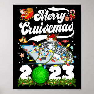 Poster Feliz Cruisemas Família Cruise Natal 2023 Diversão