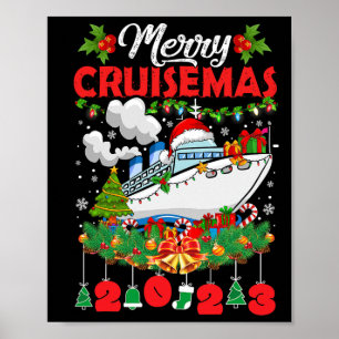 Poster Feliz Cruisemas Família Cruise Natal 2023 Diversão