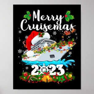 Poster Feliz Cruisemas Família Cruise Natal 2023 Diversão