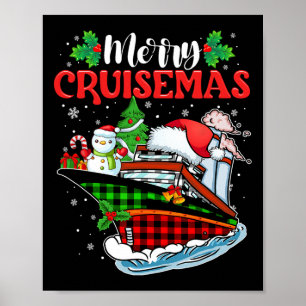 Poster Feliz Cruisemas Família Cruzar Natal Engraçado