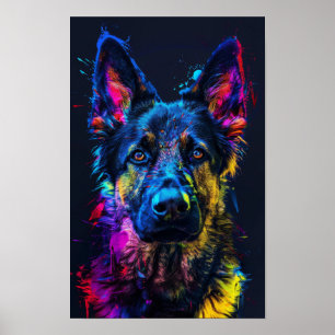 Poster Feliz Cruz de Rouco com Shepher Alemão de Curta Du