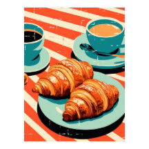 Feliz da Manhã: Croissants e Café