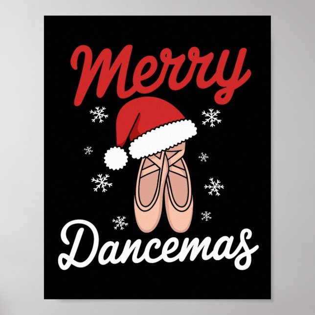 Poster Feliz Dancemas Balé Dançarino Professor Natal Dan (Frente)