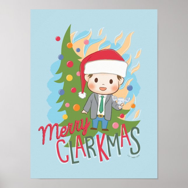 Poster Feliz de Natal Clarkmas (Frente)