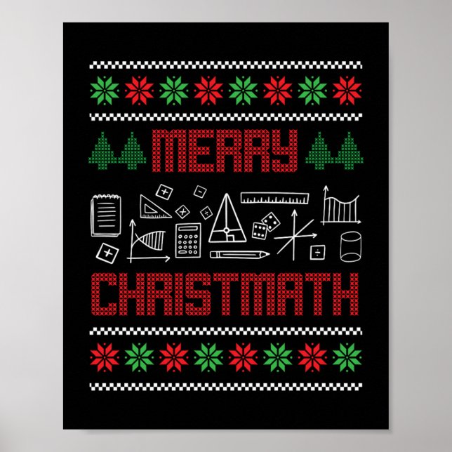 Poster Feliz de Natal Geeks de Nerd de Natal Presente par (Frente)