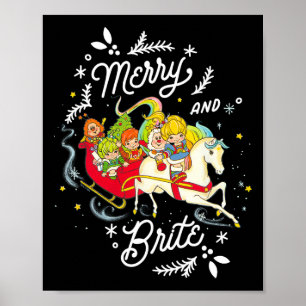 Poster Feliz De Natal Rainbow Brite E Brite Sleigh Rid