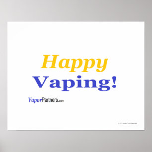 Poster feliz de Vaping para essa ocasião especial