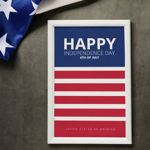 Poster Feliz Dia da Independência 14 de julho