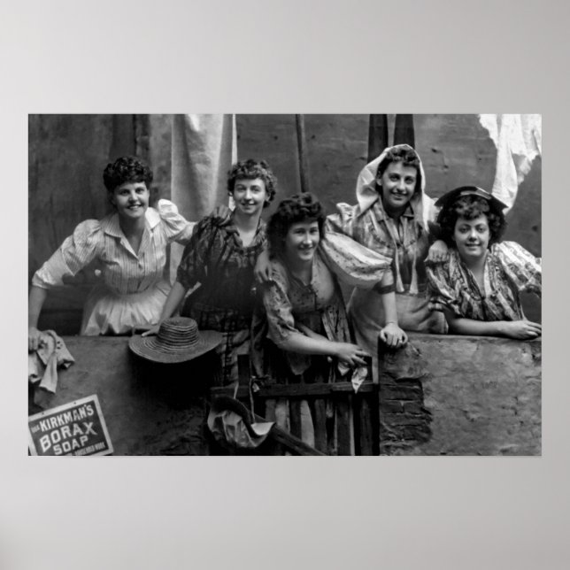 Poster Feliz dia da lavanderia 1892 (Frente)