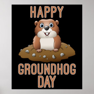 Poster Feliz Dia da Marmota