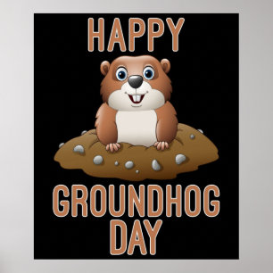 Poster Feliz Dia da Marmota