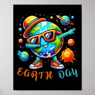 Poster Feliz Dia da Terra 2024 Crianças Engraçadas do Dia