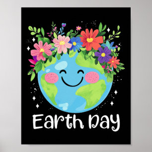 Poster Feliz Dia da Terra 2025 Crianças Cute Earth Day To