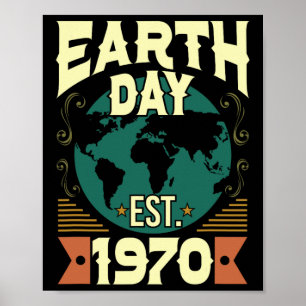 Poster Feliz Dia da Terra Crianças Meninas Meninas Homens