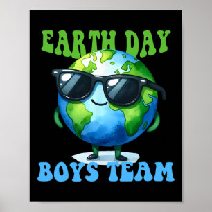 Poster Feliz Dia da Terra Meninos da Equipe Planeta Menin