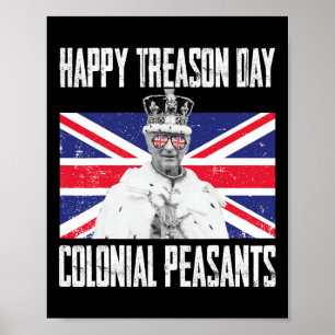 Poster Feliz Dia da Traição Rei Charles Iii Britânico Eng