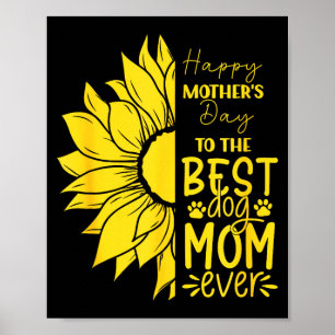 Poster Feliz dia das mães para a mãe canina eternamente g