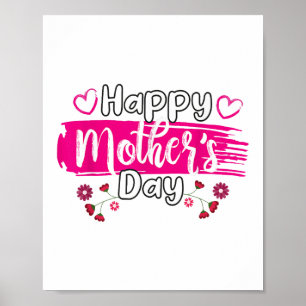 Poster Feliz Dia de as mães 2025 Tshirt para Mulheres Mãe