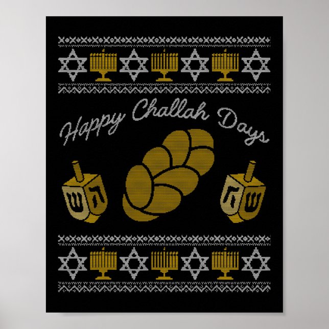 Poster Feliz Dia de Challah (Frente)